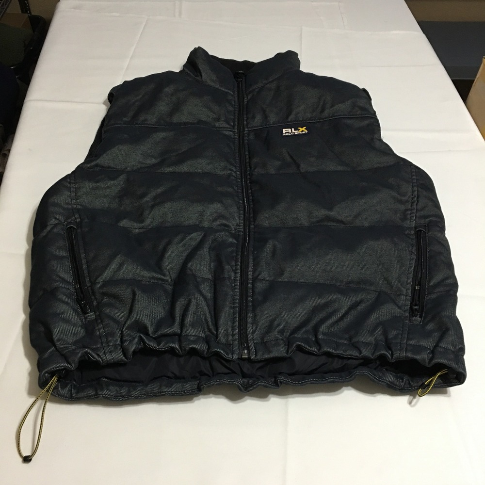 Polo Sport Ralph Lauren RLX Puffer Down Vest Mens XL Technical Snowboard Gear